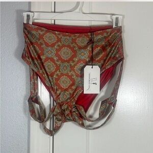 Fashion Brand Company SAMPLE #338 - S Fancy Red Couch Garter Bottoms